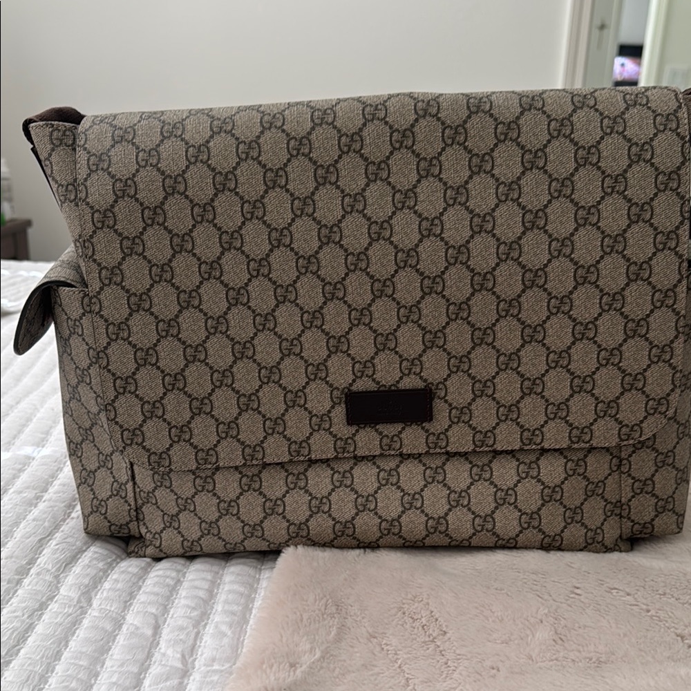 Gucci Brown Baby Bag with Iconic GG Monogram